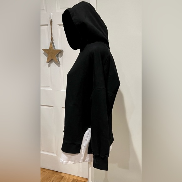 4Tay Gold Unisex/Men’s/Women’s Layered Two-tone Hooded Sweater Hoodie large - Picture 3 of 12